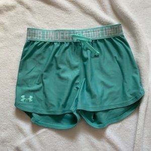 Teal under armour shorts